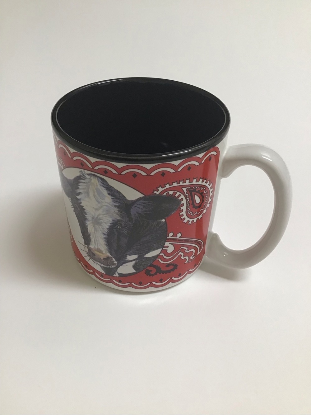 Cow Coffee Mug Mollie Vintage 1993 Potpourri Press Red Bandana Dairy Farm Mug TX